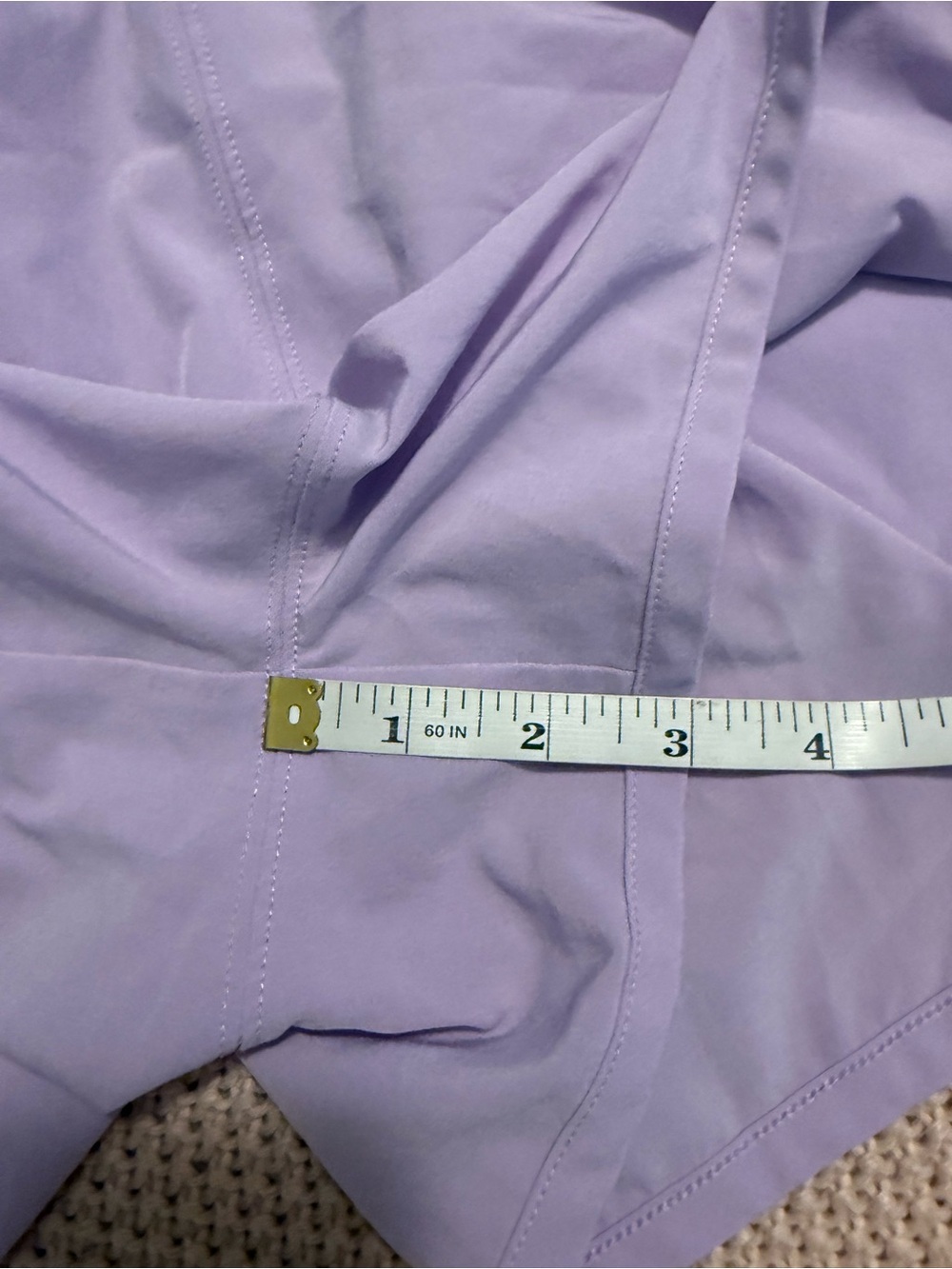 YPB Abercrombie & Fitch Motion Tek High-Waist Lavender Women’s Active Shorts XS - Picture 7 of 8